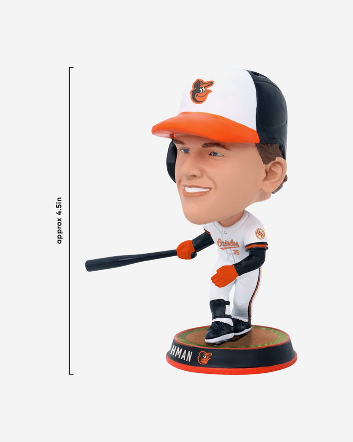 Adley Rutschman Baltimore Orioles Field Stripe Mini Bighead Bobblehead FOCO - FOCO.com