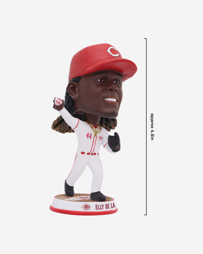 Elly De La Cruz Cincinnati Reds Fielding Pose Field Stripe Mini Bighead Bobblehead FOCO - FOCO.com