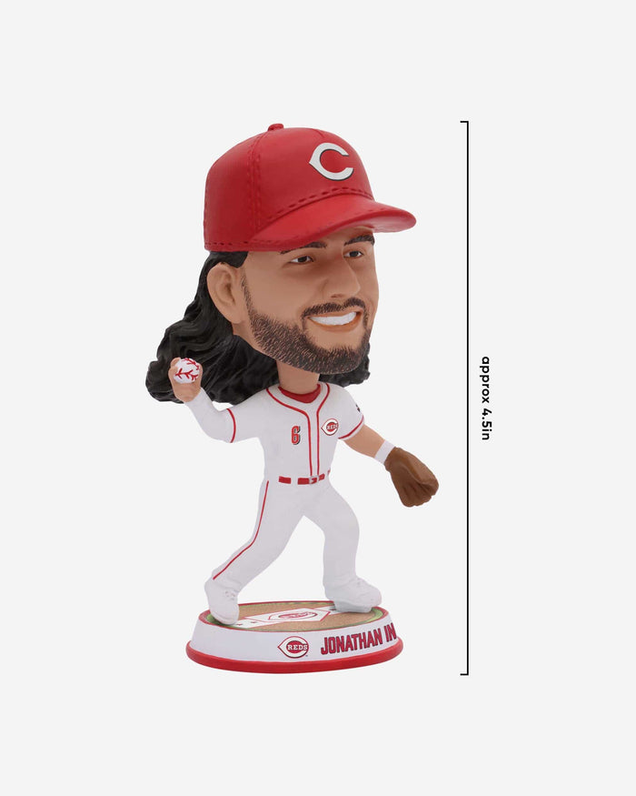 Jonathan India Cincinnati Reds Fielding Pose Field Stripe Mini Bighead Bobblehead FOCO - FOCO.com