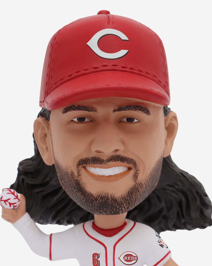 Jonathan India Cincinnati Reds Fielding Pose Field Stripe Mini Bighead Bobblehead FOCO - FOCO.com