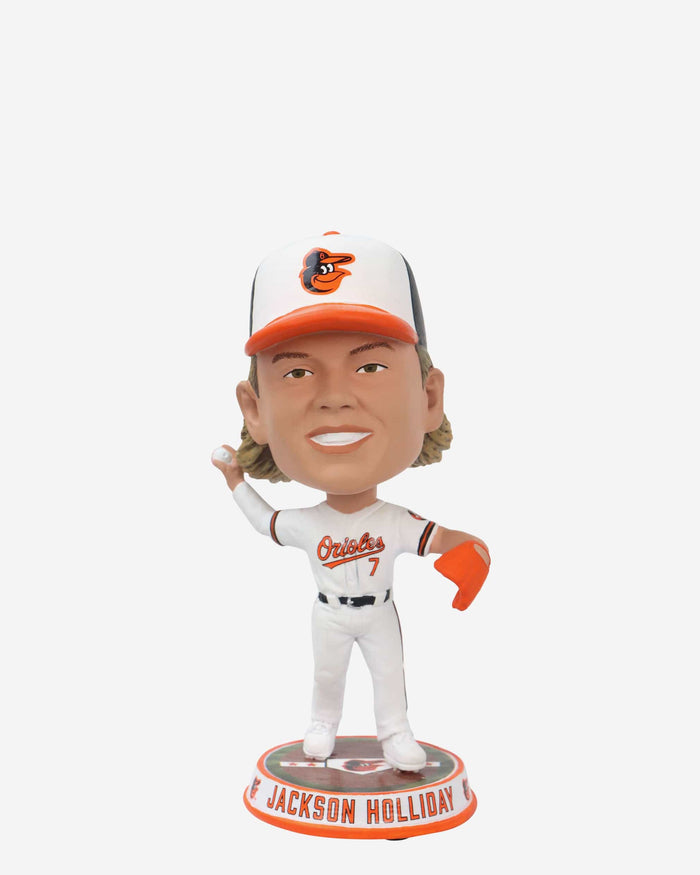 Jackson Holliday Baltimore Orioles Field Stripe Mini Bighead Bobblehead FOCO - FOCO.com