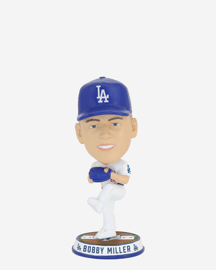 Bobby Miller Los Angeles Dodgers Field Stripe Mini Bighead Bobblehead FOCO - FOCO.com