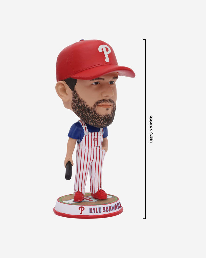 Kyle Schwarber Philadelphia Phillies Bib Overalls Mini Bighead Bobblehead FOCO - FOCO.com