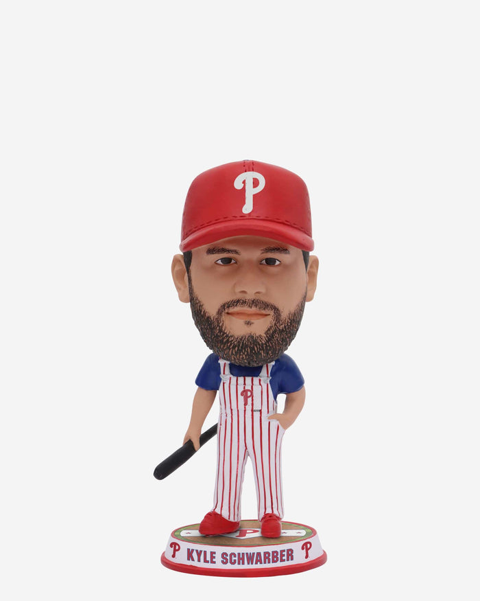 Kyle Schwarber Philadelphia Phillies Bib Overalls Mini Bighead Bobblehead FOCO - FOCO.com