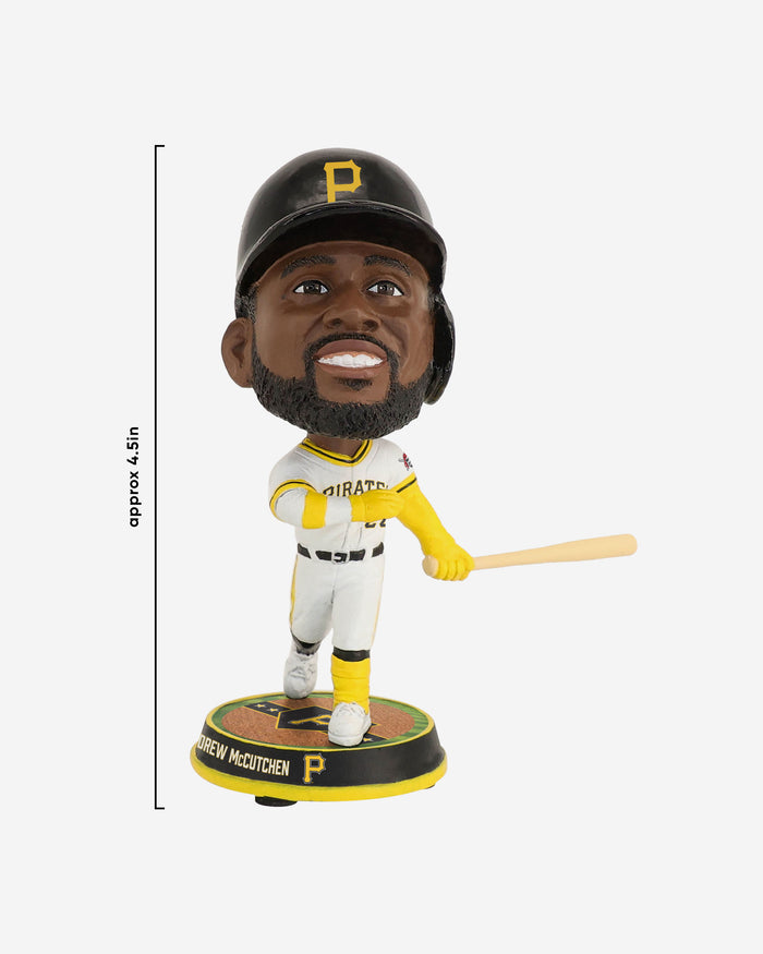 Andrew McCuthen Pittsburgh Pirates Field Stripe Mini Bighead Bobblehead FOCO - FOCO.com