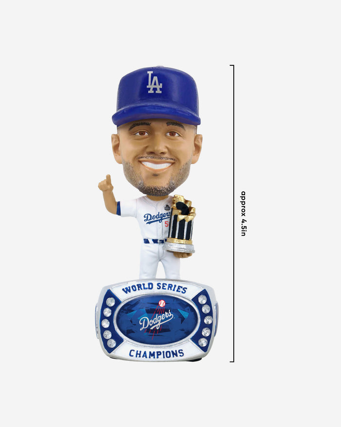 Mookie Betts Los Angeles Dodgers 2024 World Series Champions Ring Base Mini Bighead Bobblehead FOCO - FOCO.com