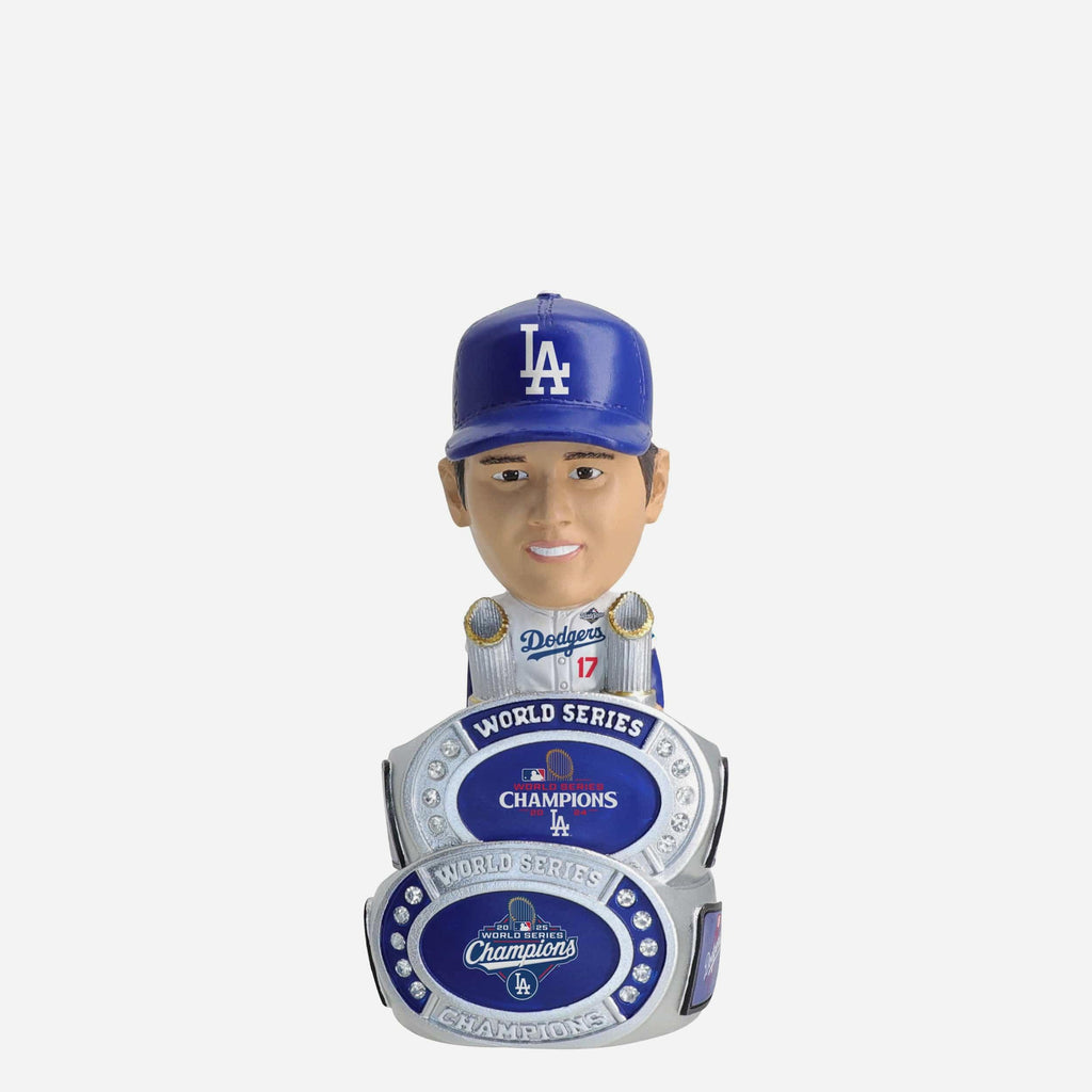 Shohei Ohtani Los Angeles Dodgers 2025 Back To Back World Series Champions Mini Ring Base Bighead Bobblehead FOCO - FOCO.com