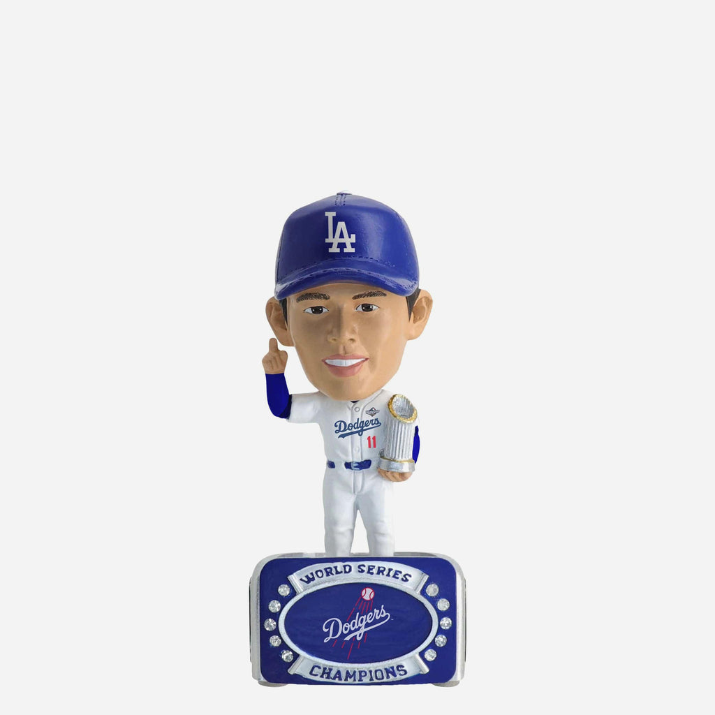 Roki Sasaki Los Angeles Dodgers 2025 World Series Champions Mini Ring Base Bighead Bobblehead FOCO - FOCO.com