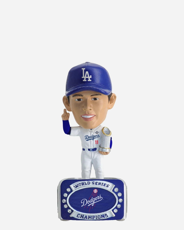Roki Sasaki Los Angeles Dodgers 2025 World Series Champions Mini Ring Base Bighead Bobblehead FOCO - FOCO.com