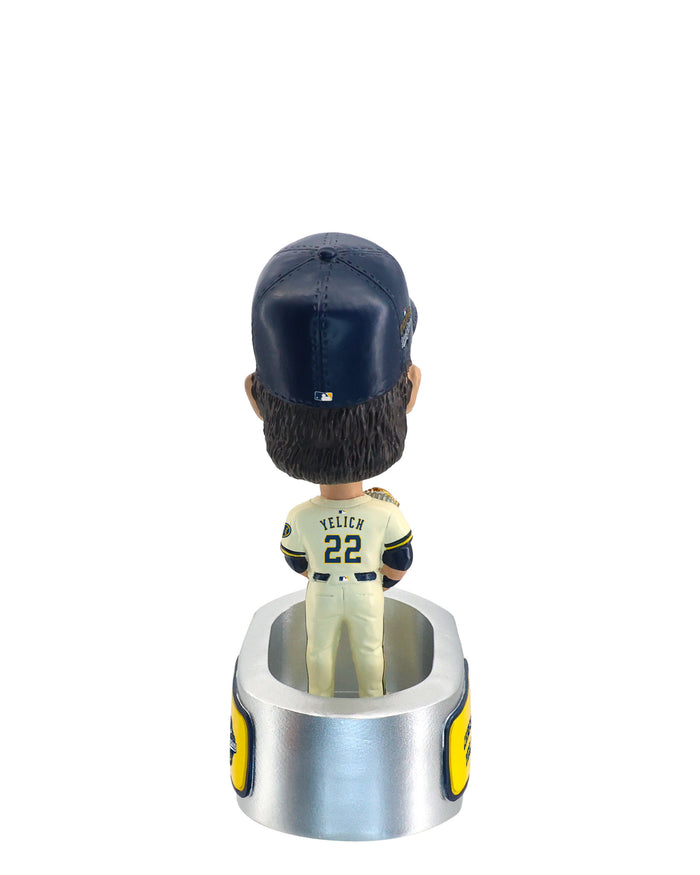 Christian Yelich Milwaukee Brewers 2026 World Series Champions Ring Base Mini Bighead Bobblehead FOCO - FOCO.com