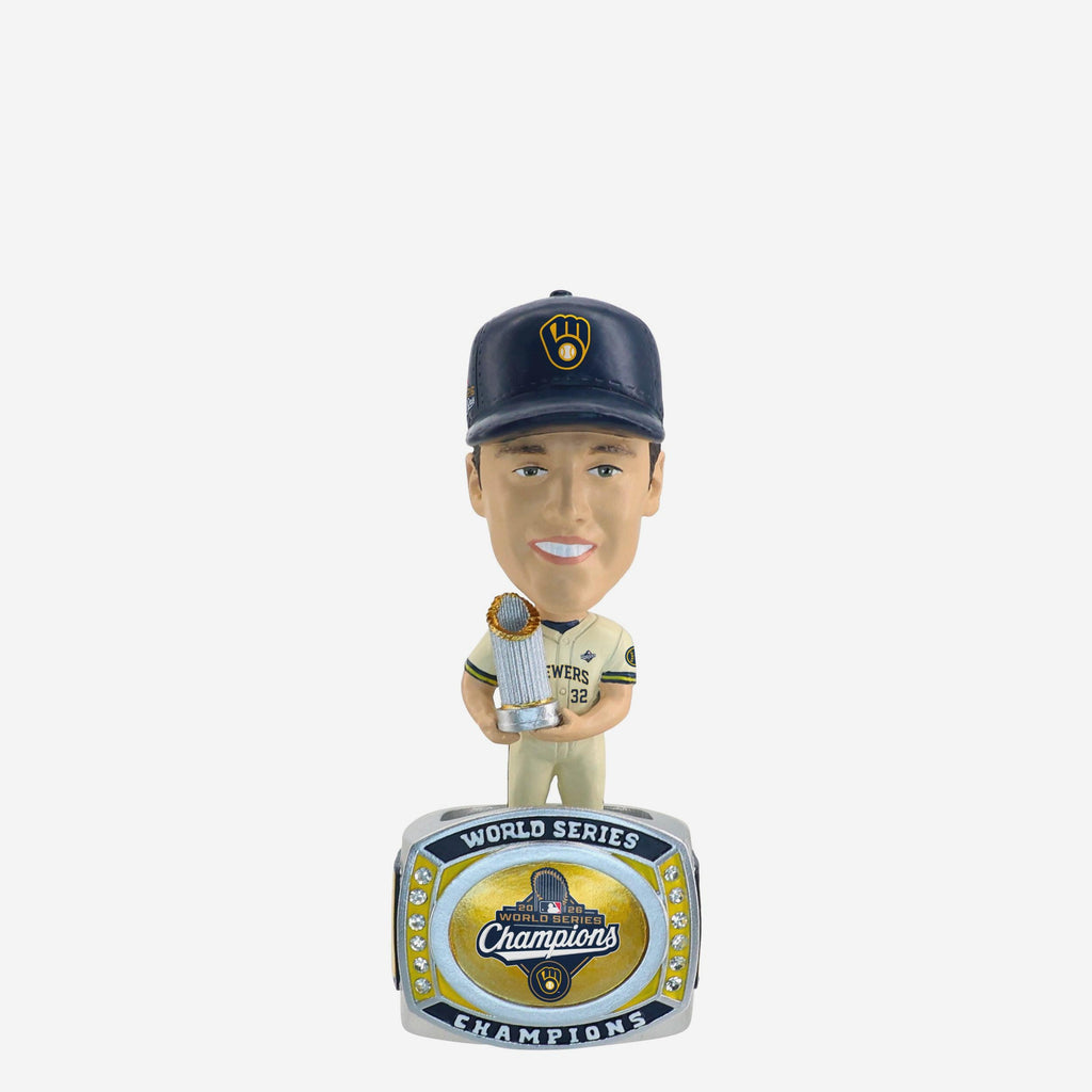 Jacob Misiorowski Milwaukee Brewers 2026 World Series Champions Ring Base Mini Bighead Bobblehead FOCO - FOCO.com