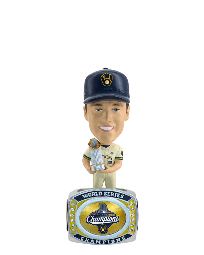 Jacob Misiorowski Milwaukee Brewers 2026 World Series Champions Ring Base Mini Bighead Bobblehead FOCO - FOCO.com