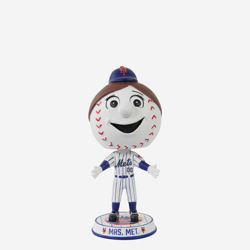 Mrs Met New York Mets Mascot Mini Bighead Bobblehead FOCO - FOCO.com