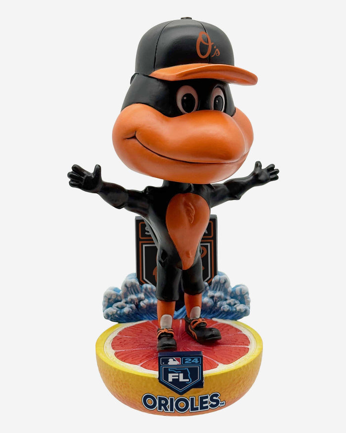 The Oriole Bird Baltimore Orioles 2024 Spring Training Grapefruit League Mascot Bighead Bobblehead FOCO - FOCO.com