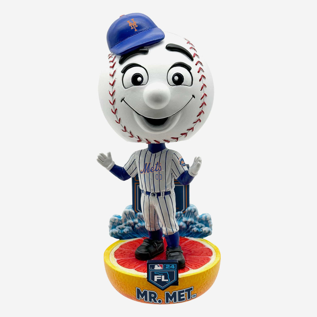 Mr Met New York Mets 2024 Spring Training Grapefruit League Mascot Bighead Bobblehead FOCO - FOCO.com