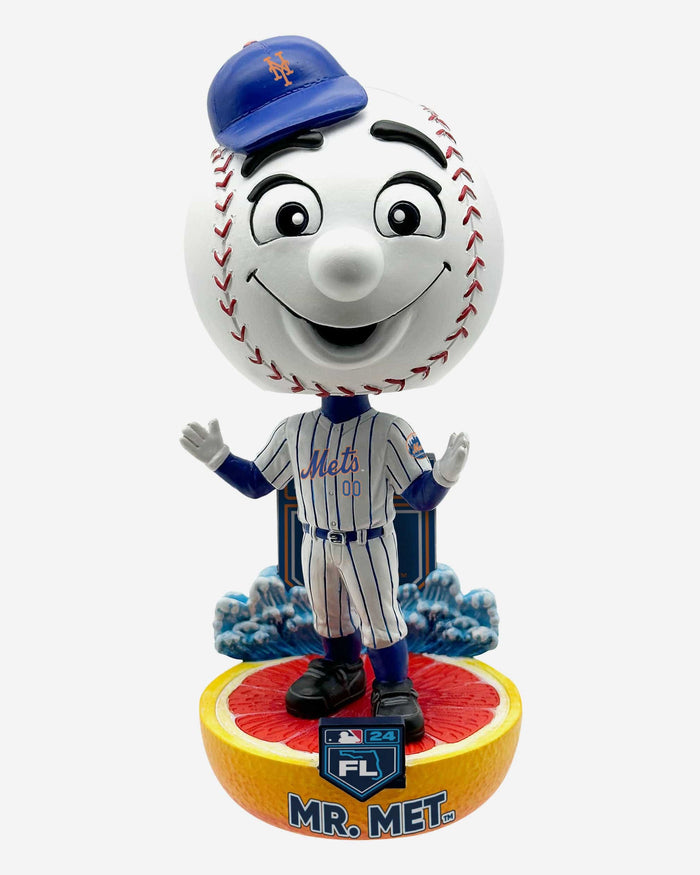 Mr Met New York Mets 2024 Spring Training Grapefruit League Mascot Bighead Bobblehead FOCO - FOCO.com