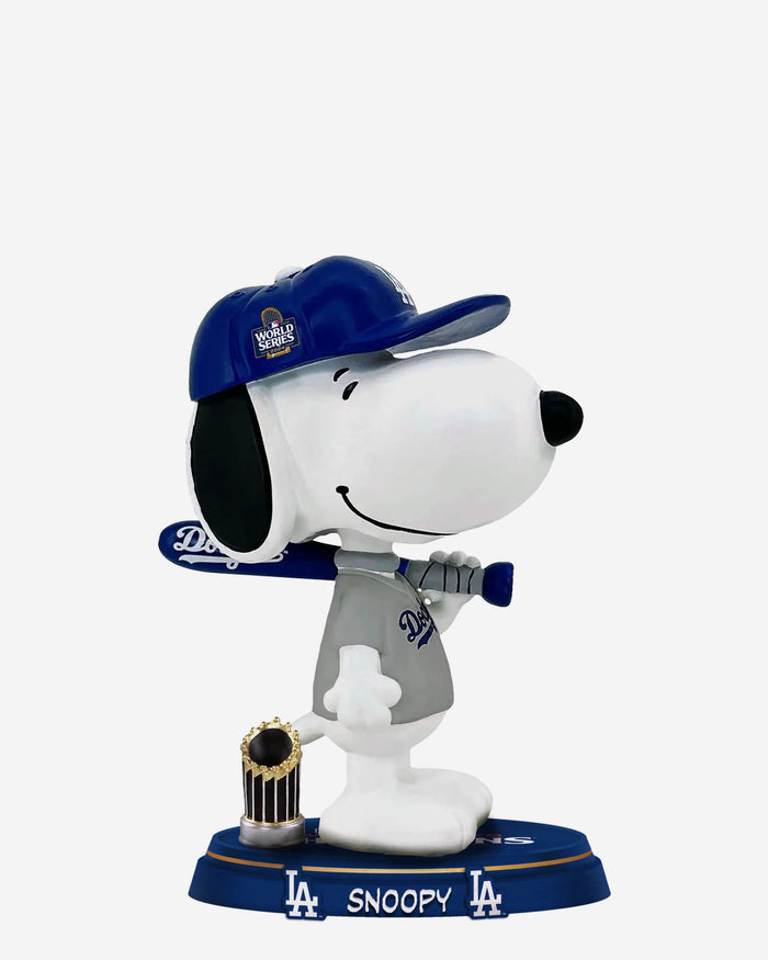 Los Angeles Dodgers Snoopy Peanuts 2024 World Series Champions Mini Bighead Bobblehead FOCO - FOCO.com