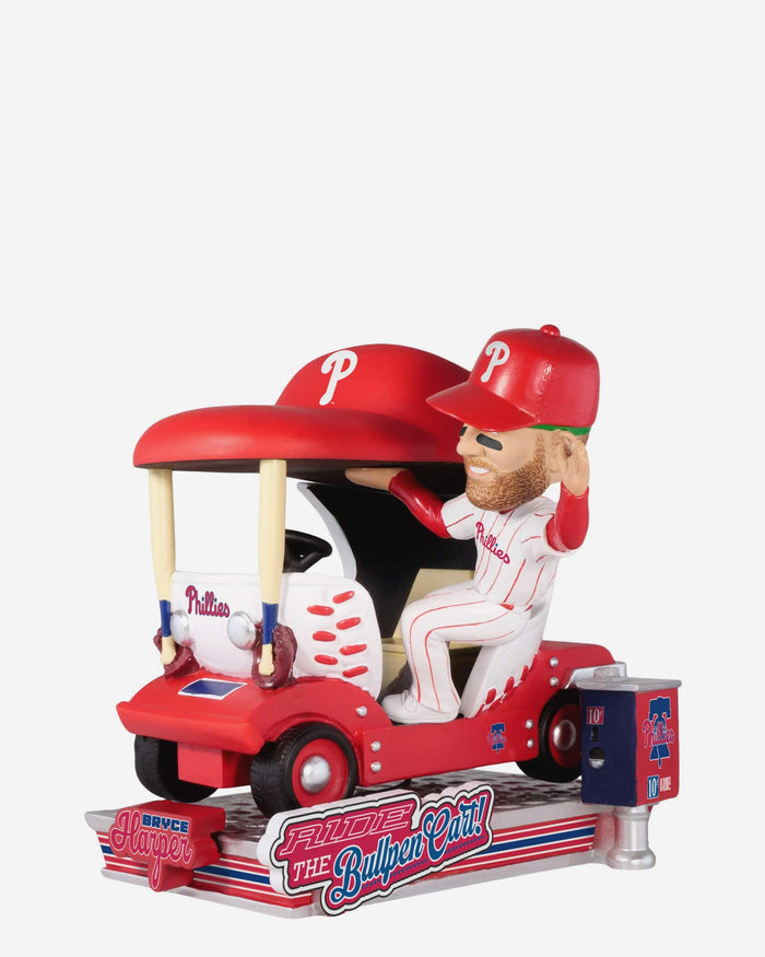 Bryce Harper Philadelphia Phillies Bullpen Cart Bobblehead FOCO - FOCO.com