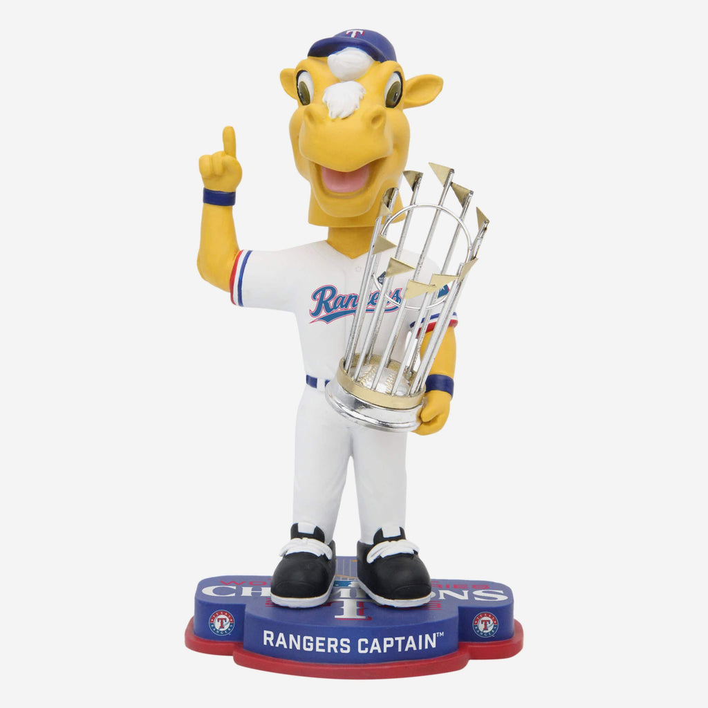 Rangers Captain Texas Rangers 2023 World Series Champions Bobblehead FOCO - FOCO.com