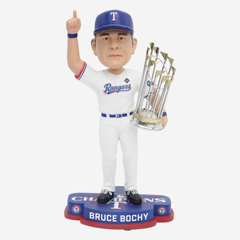 Bruce Bochy Texas Rangers 2023 World Series Champions Bobblehead FOCO - FOCO.com