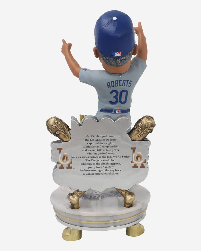 Dave Roberts Los Angeles Dodgers 2024 World Series Champions Alternate Jersey Celebration Bobblehead FOCO - FOCO.com