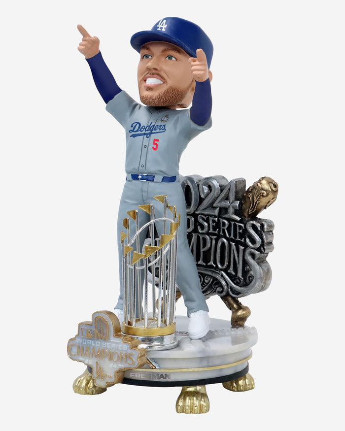 Freddie Freeman Los Angeles Dodgers 2024 World Series Champions Alternate Jersey Celebration Bobblehead FOCO - FOCO.com