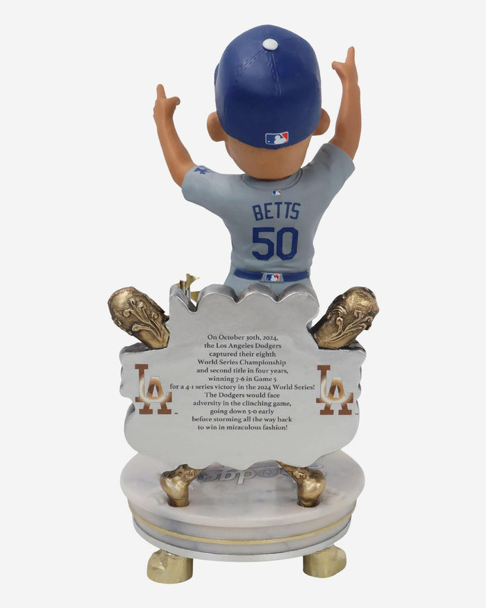 Mookie Betts Los Angeles Dodgers 2024 World Series Champions Alternate Jersey Celebration Bobblehead FOCO - FOCO.com