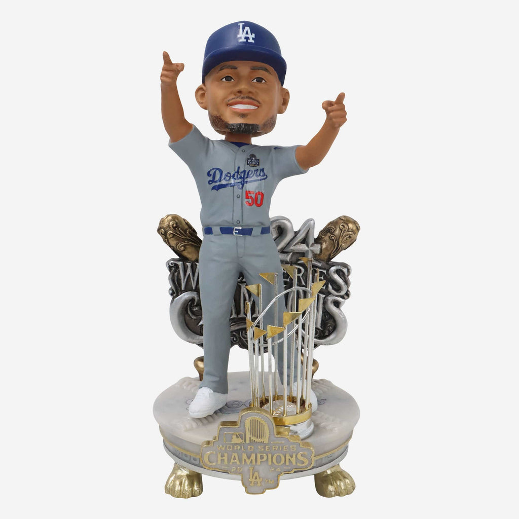 Mookie Betts Los Angeles Dodgers 2024 World Series Champions Alternate Jersey Celebration Bobblehead FOCO - FOCO.com