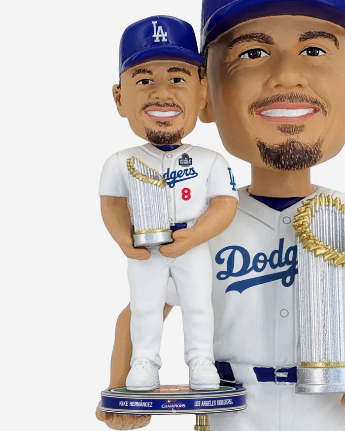 Kike Hernandez Los Angeles Dodgers 2024 World Series Champions Bobble Dubblz Bobblehead FOCO - FOCO.com