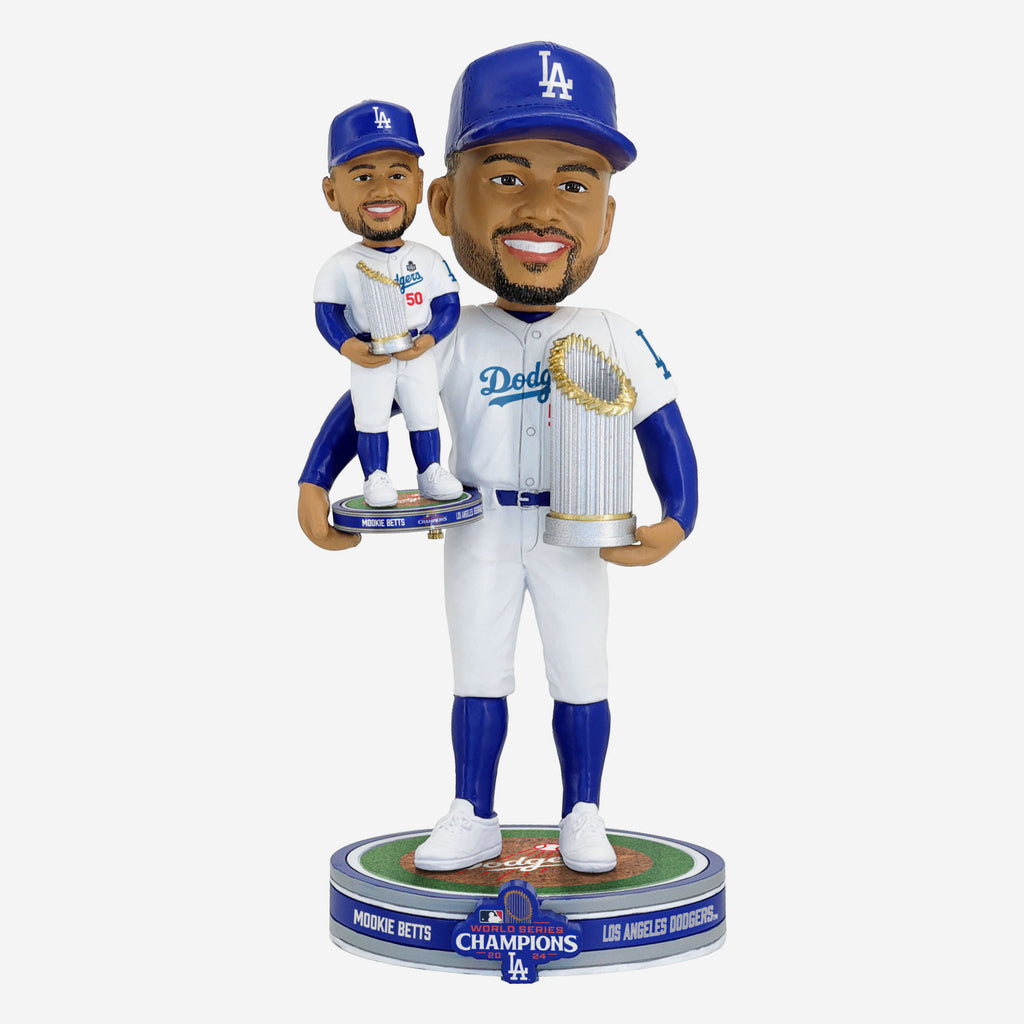 Mookie Betts Los Angeles Dodgers 2024 World Series Champions Bobble Dubblz Bobblehead FOCO - FOCO.com