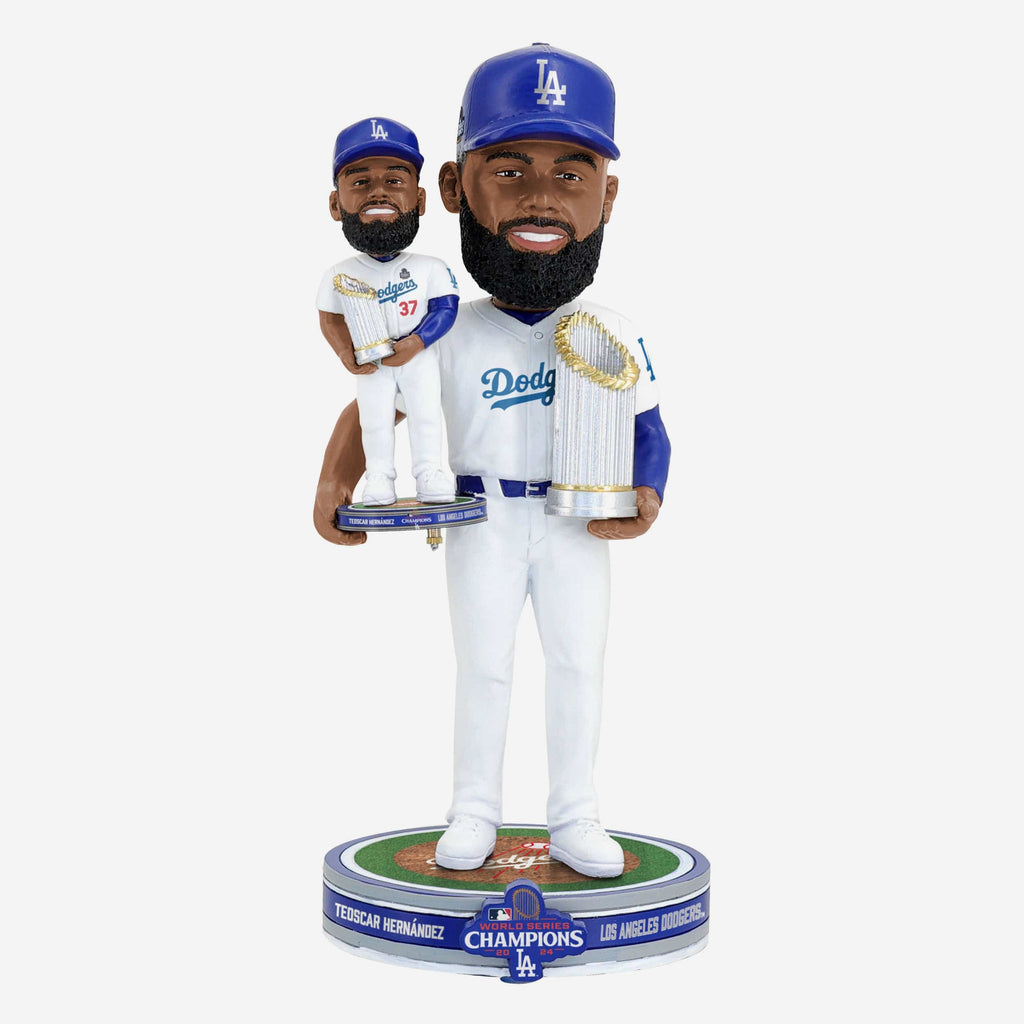 Teoscar Hernandez Los Angeles Dodgers 2024 World Series Champions Bobble Dubblz Bobblehead FOCO - FOCO.com