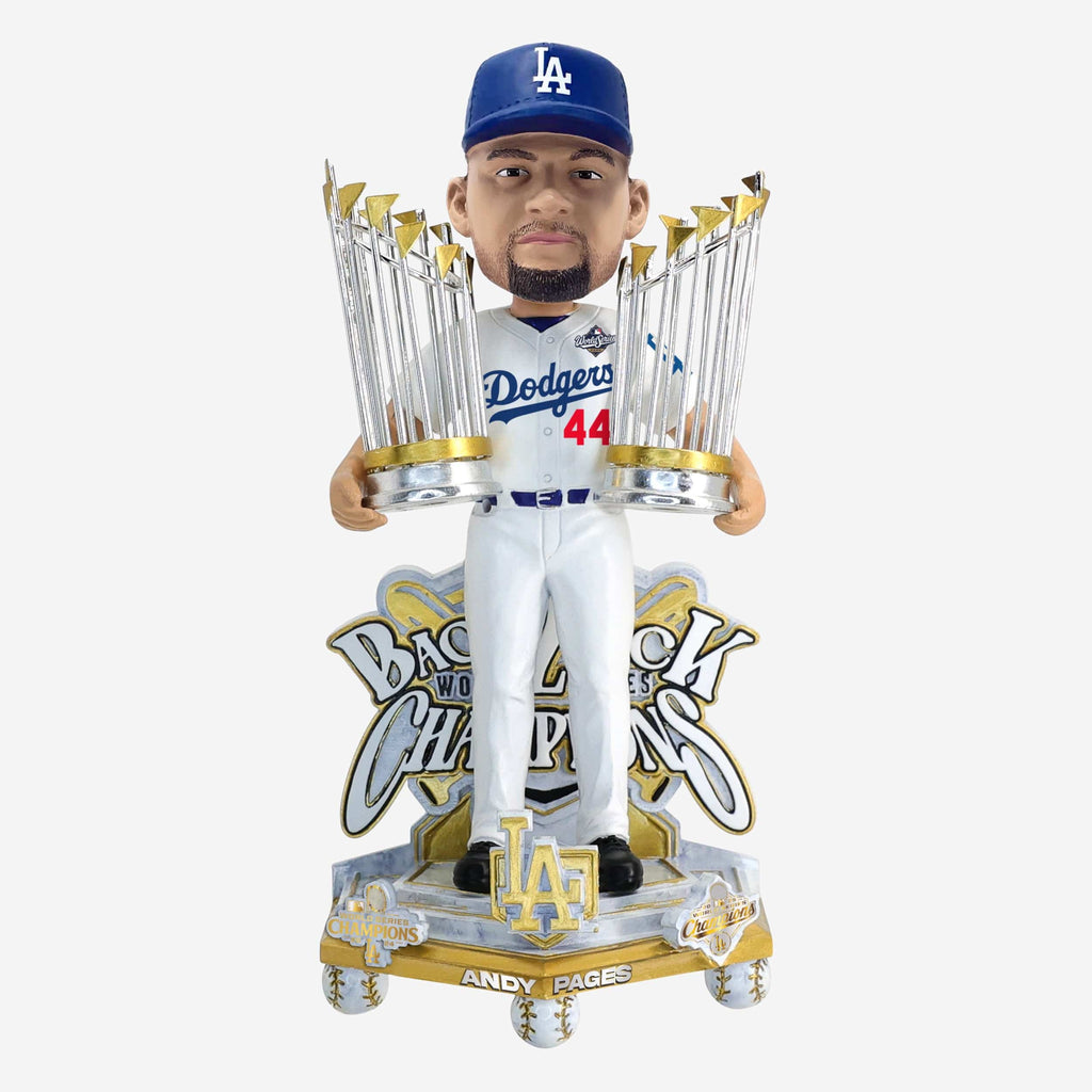 Andy Pages Los Angeles Dodgers 2025 Back To Back World Series Champions Celebration Bobblehead