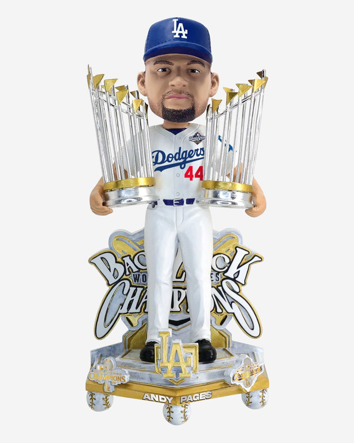Andy Pages Los Angeles Dodgers 2025 Back To Back World Series Champions Celebration Bobblehead