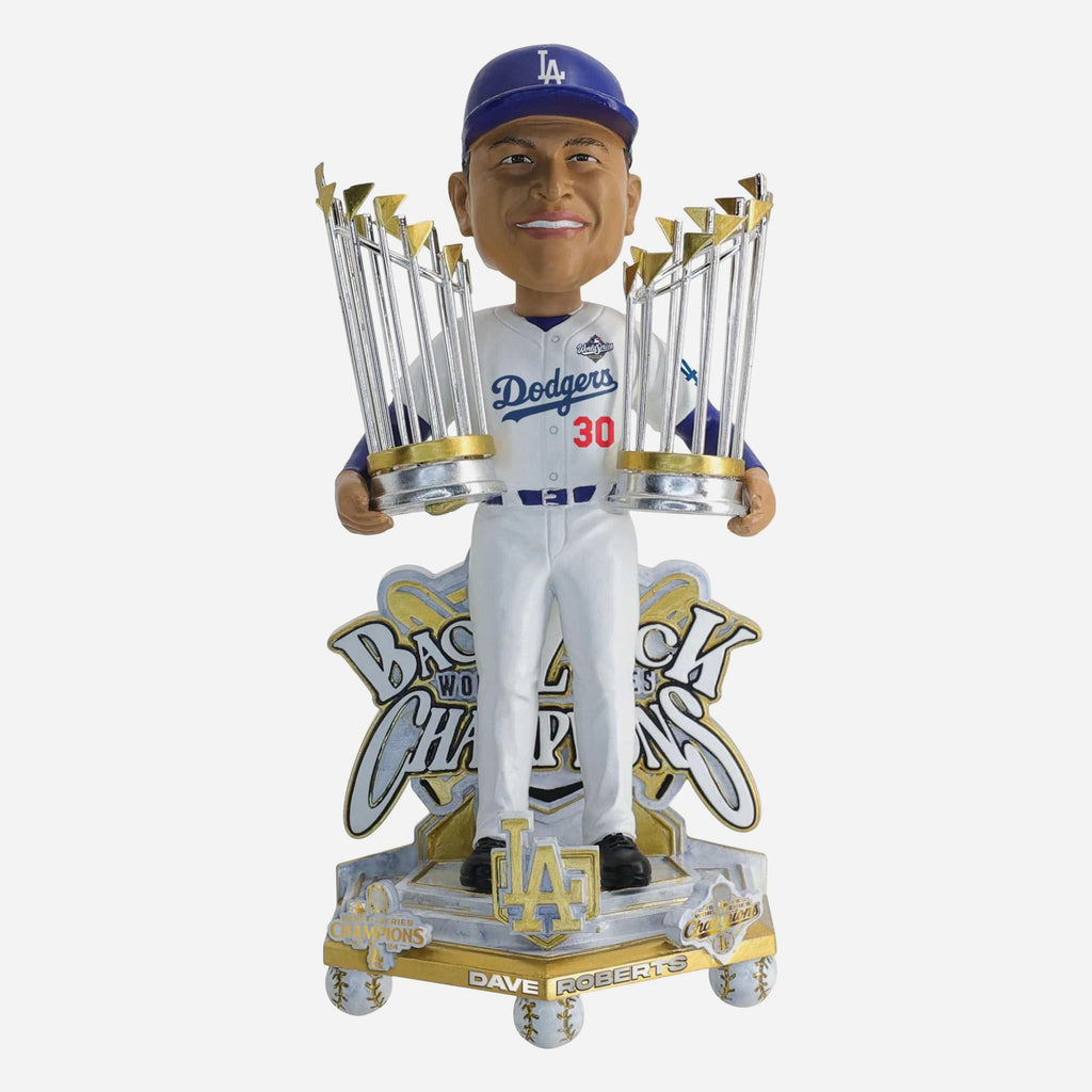 Dave Roberts Los Angeles Dodgers 2025 Back To Back World Series Champions Celebration Bobblehead FOCO - FOCO.com