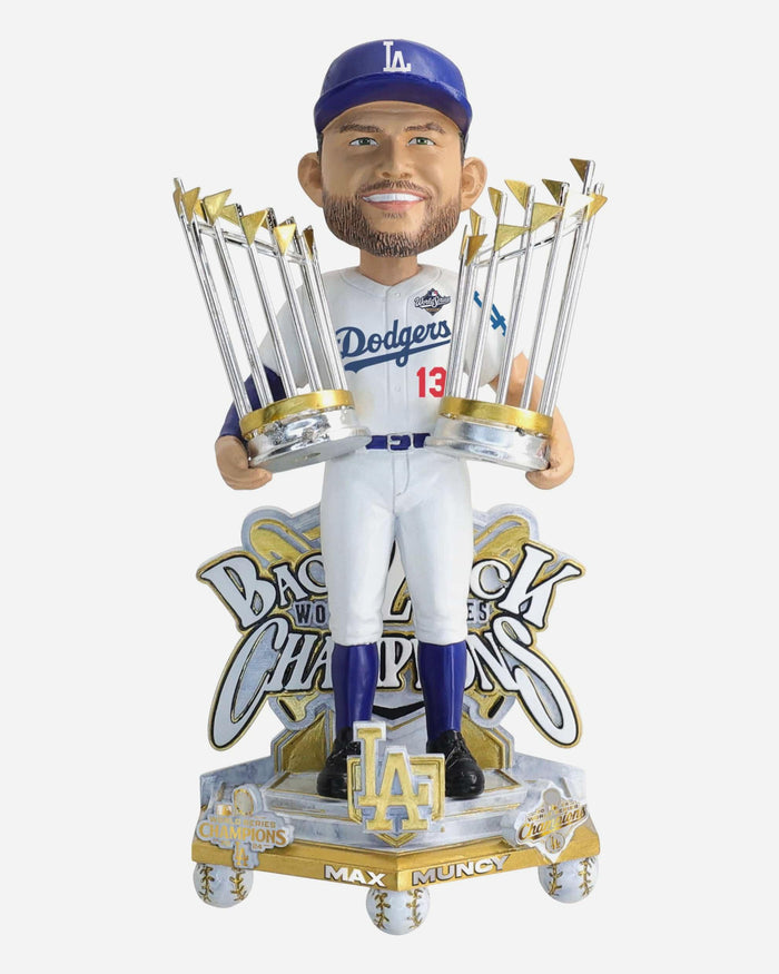Max Muncy Los Angeles Dodgers 2025 Back To Back World Series Champions Celebration Bobblehead FOCO - FOCO.com