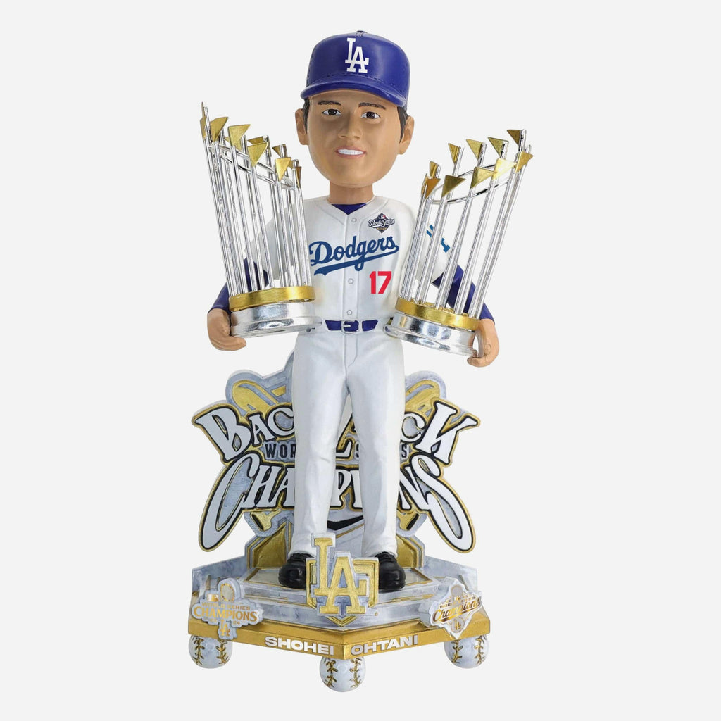 Shohei Ohtani Los Angeles Dodgers 2025 Back To Back World Series Champions Celebration Bobblehead FOCO - FOCO.com