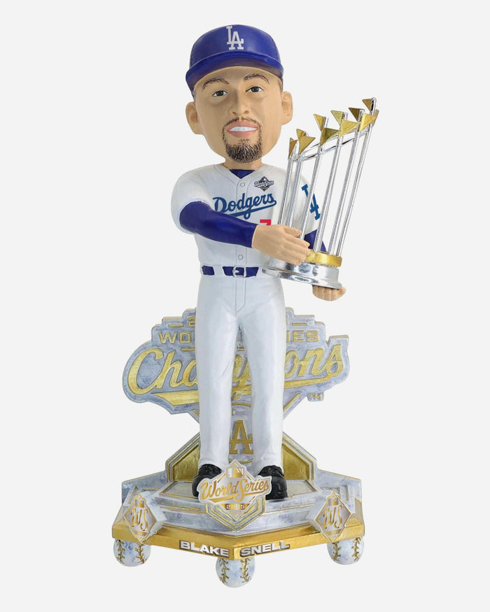 Blake Snell Los Angeles Dodgers 2025 World Series Champions Celebration Bobblehead FOCO - FOCO.com