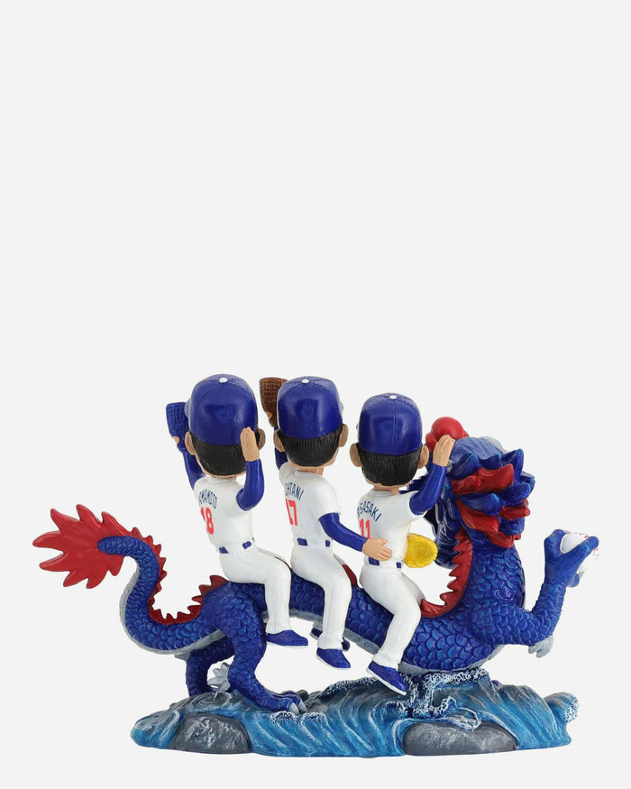 Roki Sasaki & Shohei Ohtani & Yoshinobu Yamamoto 2025 Champions Dragon Bobblehead FOCO - FOCO.com
