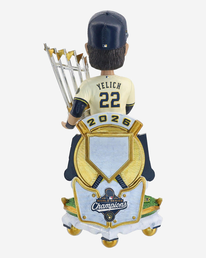 Christian Yelich Milwaukee Brewers 2026 World Series Champions Celebration Bobblehead FOCO - FOCO.com