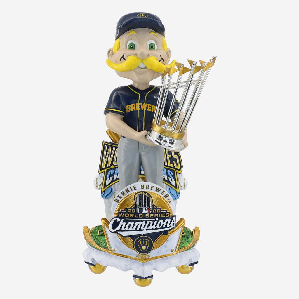 Bernie Brewer Milwaukee Brewers 2026 World Series Champions Celebration Mascot Bobblehead FOCO - FOCO.com
