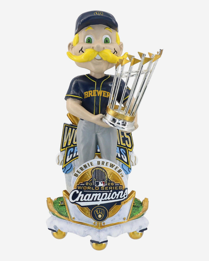 Bernie Brewer Milwaukee Brewers 2026 World Series Champions Celebration Mascot Bobblehead FOCO - FOCO.com