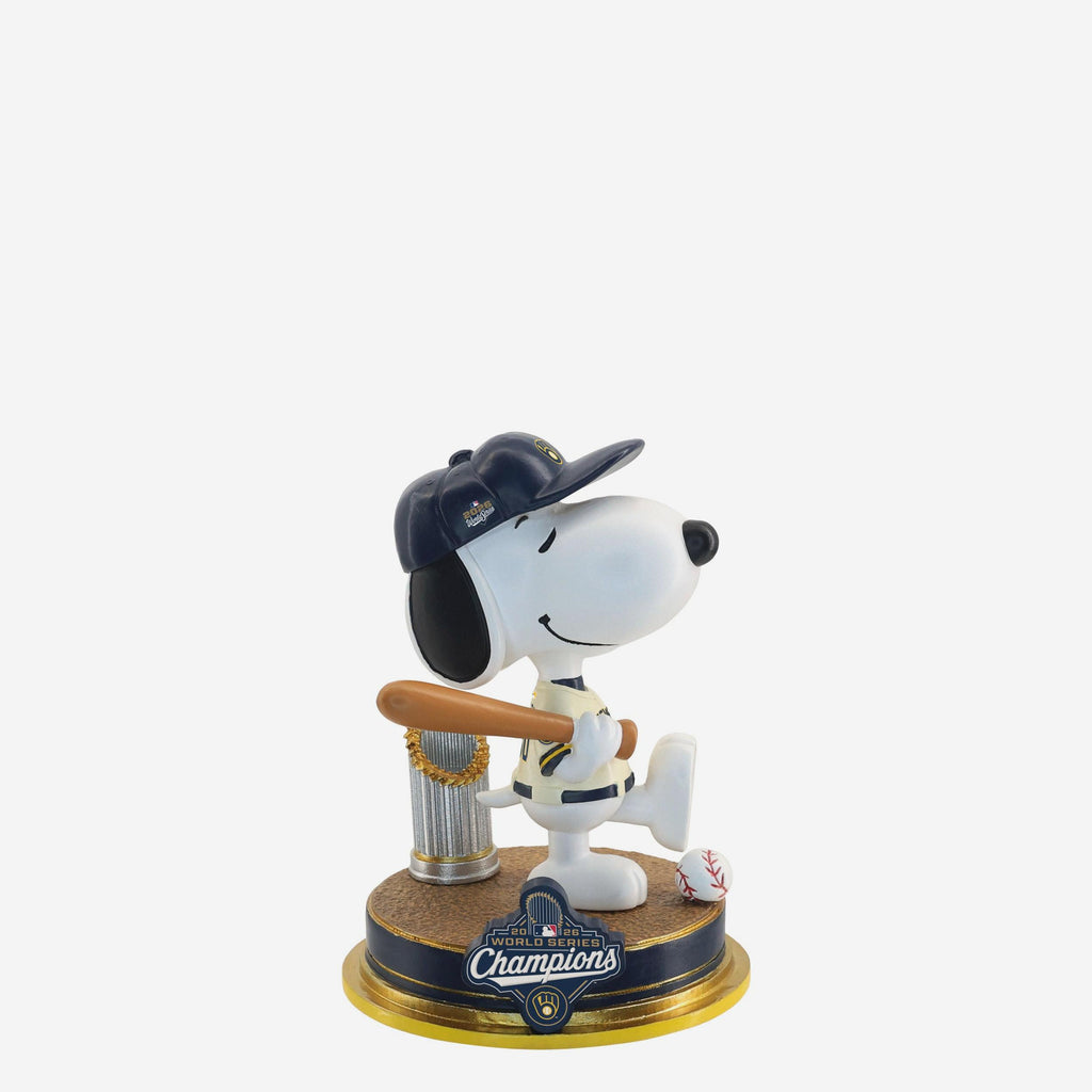 Snoopy Milwaukee Brewers 2026 World Series Champions Snoopy Peanuts Mini Bobblehead FOCO - FOCO.com