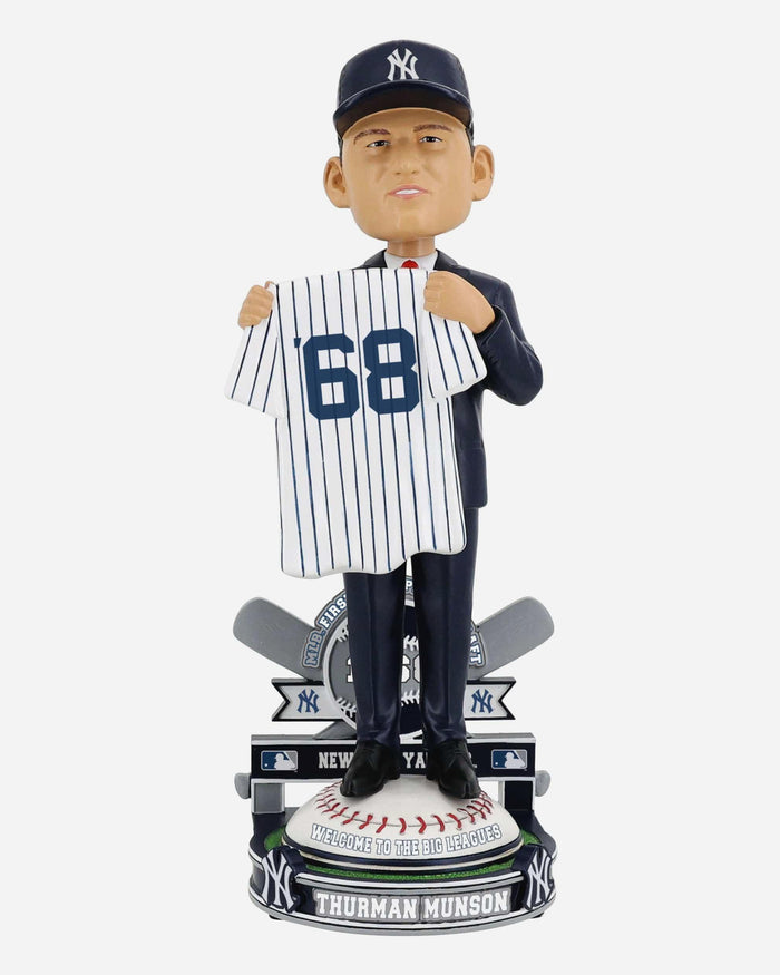 Thurman Munson New York Yankees 1968 MLB Draft Pick Bobblehead FOCO - FOCO.com