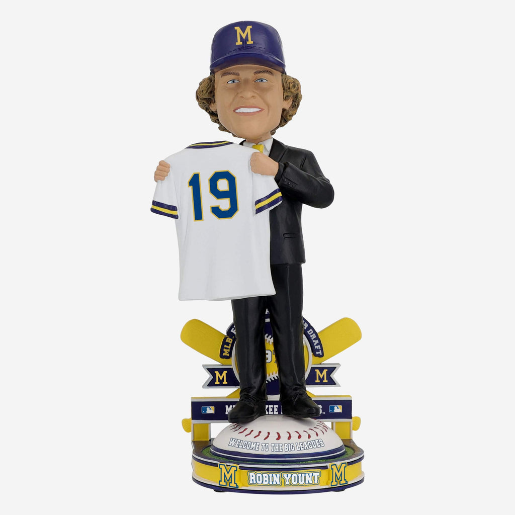 Robin Yount Milwaukee Brewers 1973 Draft Pick Bobblehead FOCO - FOCO.com