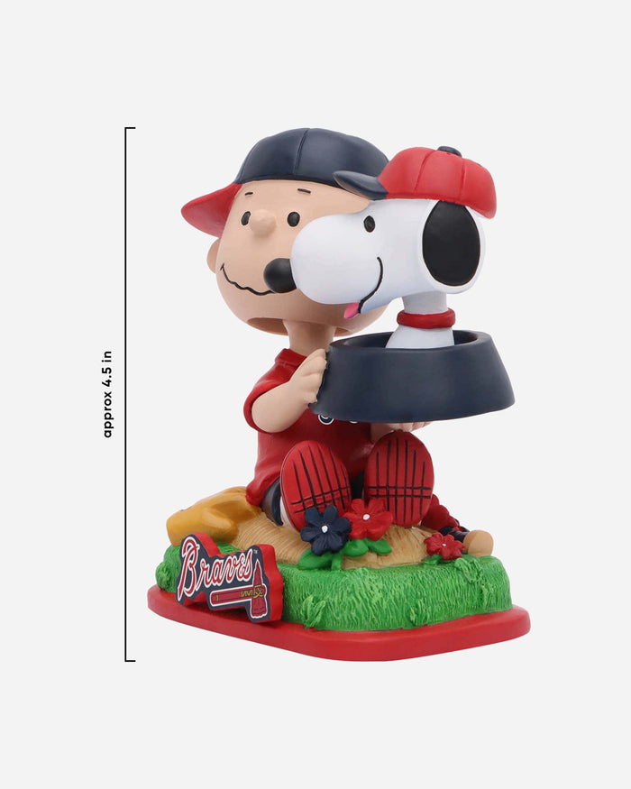 Atlanta Braves Charlie Brown & Snoopy Peanuts Dual Mini Bighead Bobblehead FOCO - FOCO.com