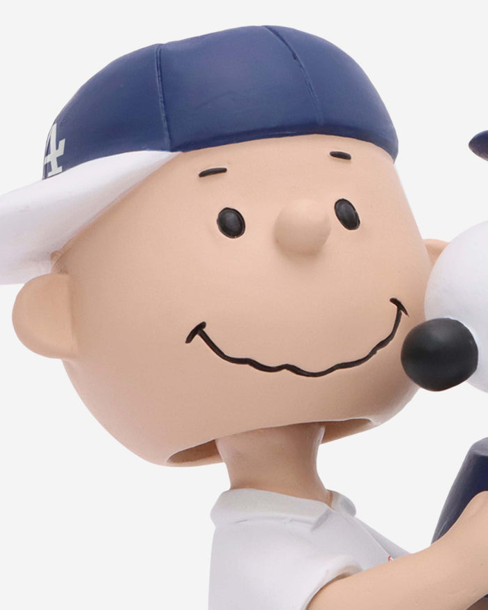 Los Angeles Dodgers Charlie Brown & Snoopy Peanuts Dual Mini Bighead Bobblehead FOCO - FOCO.com