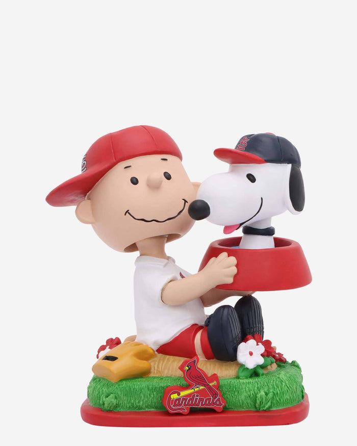 St Louis Cardinals Charlie Brown & Snoopy Peanuts Dual Mini Bighead Bobblehead FOCO - FOCO.com