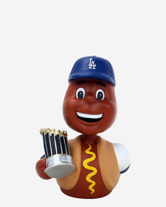 Dodger Dog Los Angeles Dodgers 2024 World Series Champions Mascot Duck Bobblehead FOCO - FOCO.com