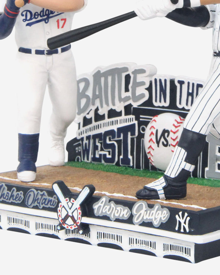 Aaron Judge & Shohei Ohtani New York Yankees & Los Angeles Dodgers Battle in the Bronx Dual Bobblehead FOCO - FOCO.com