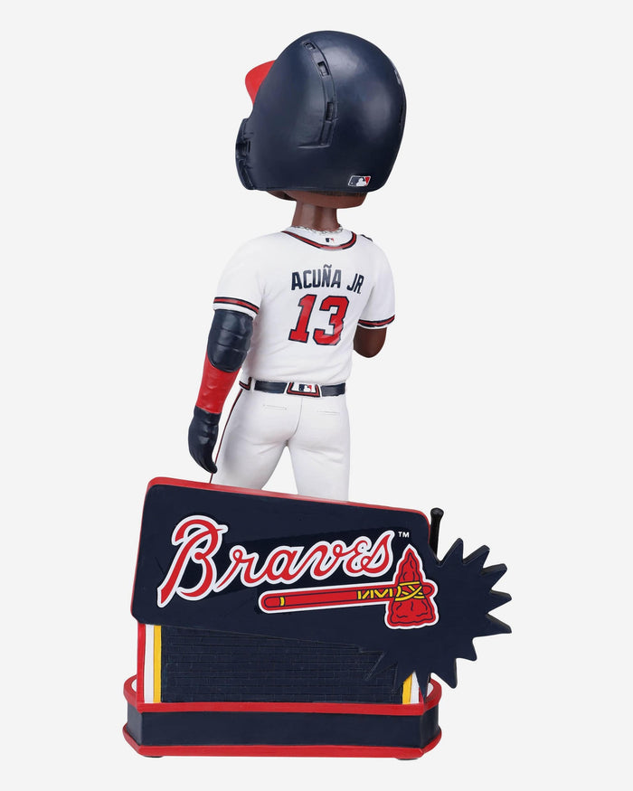 Ronald Acuna Jr Atlanta Braves Bat Flip Bobblehead FOCO - FOCO.com